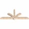 Ekena Millwork Redmond Smooth Timber Gable Bracket, Douglas Fir, 96"W x 44"H x 5 1/2"D x 5 1/2"F, 11/12 Pitch GBW096X44X0606RED00SDF - alternate 3